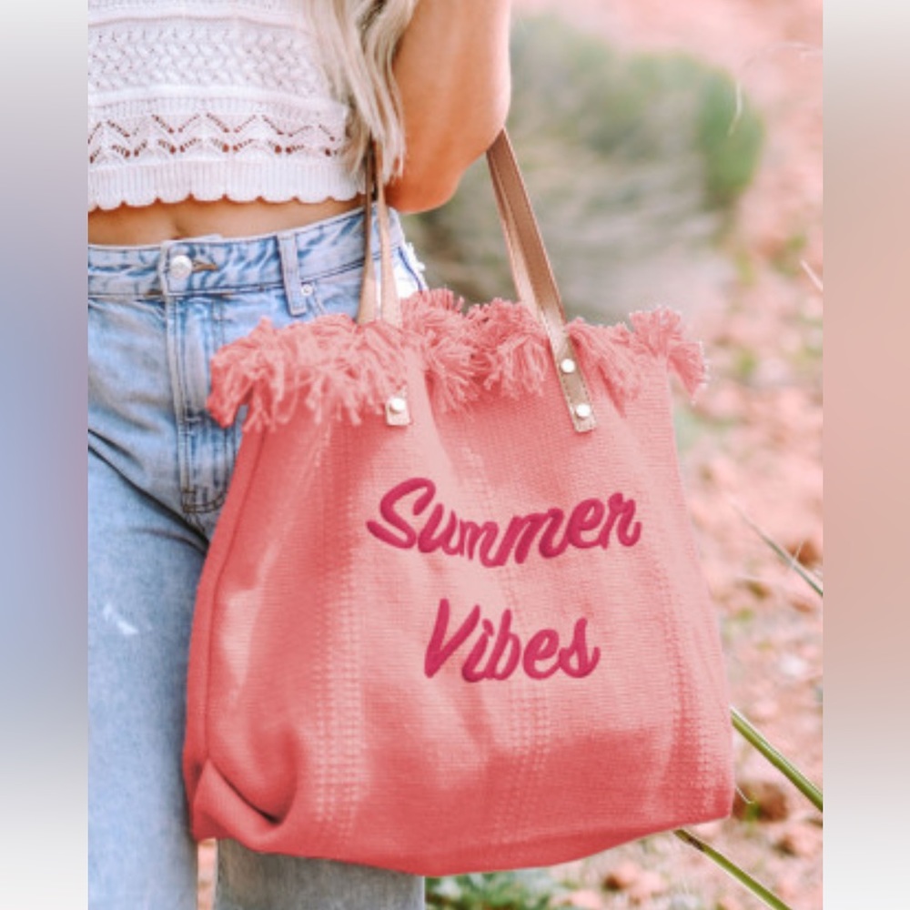 High on Summer Vibes Tote/ Beach Bag